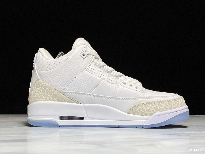 Triple White Retro Air Jordan 3 136064-111 0712
